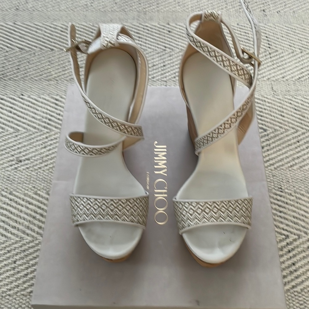 Jimmy Choo cork wedges